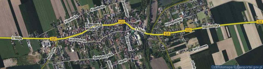 Zdjęcie satelitarne Szkolna ul.